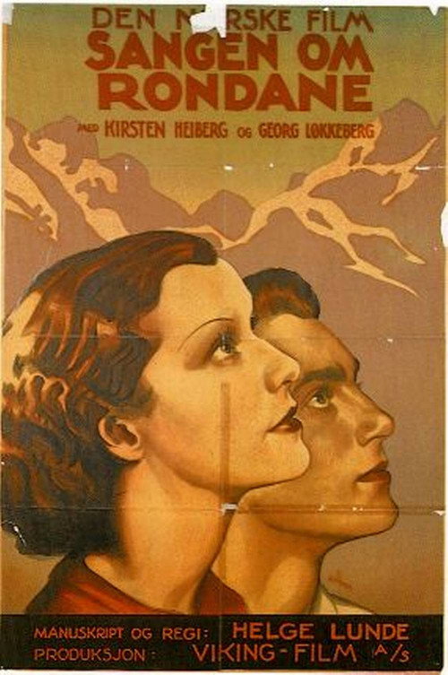 Movie poster for Sangen om Rondane (1934)