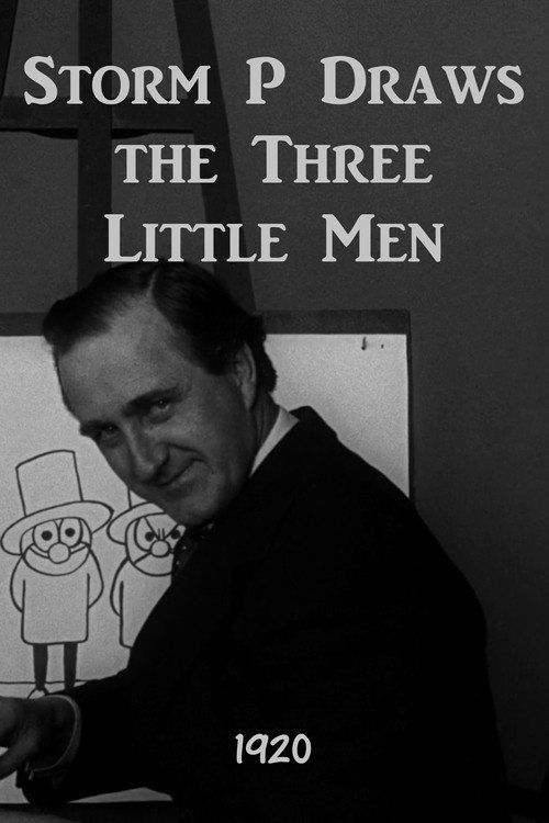 Movie poster for Storm P Draws the Three Little Men (1920)