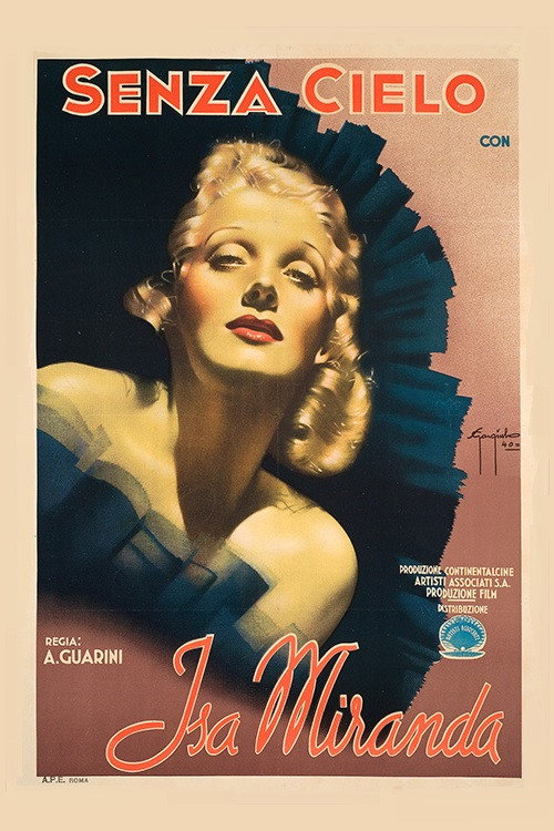Movie poster for Senza cielo (1940)