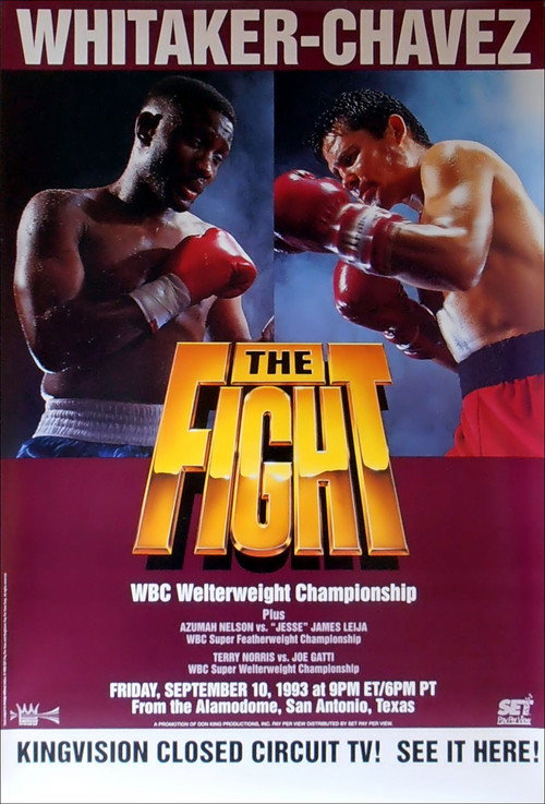 Movie poster for Pernell Whitaker vs. Julio César Chávez (1993)