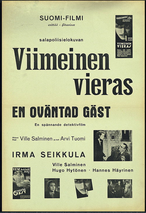 Movie poster for Viimeinen vieras (1941)
