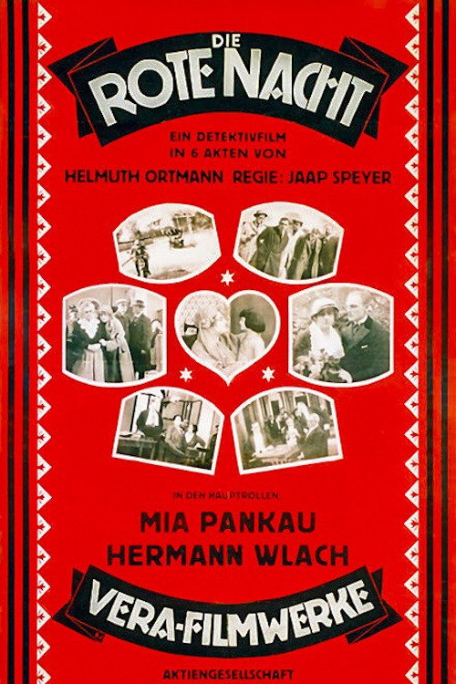 Movie poster for Die rote Nacht (1921)