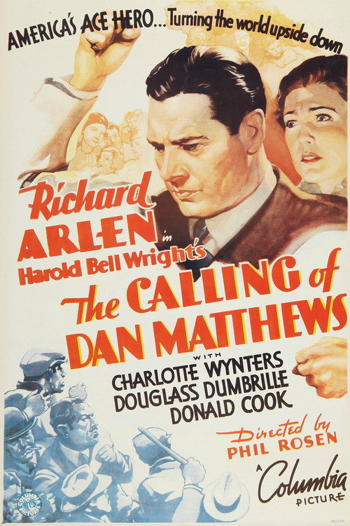 Movie poster for The Calling of Dan Matthews (1935)