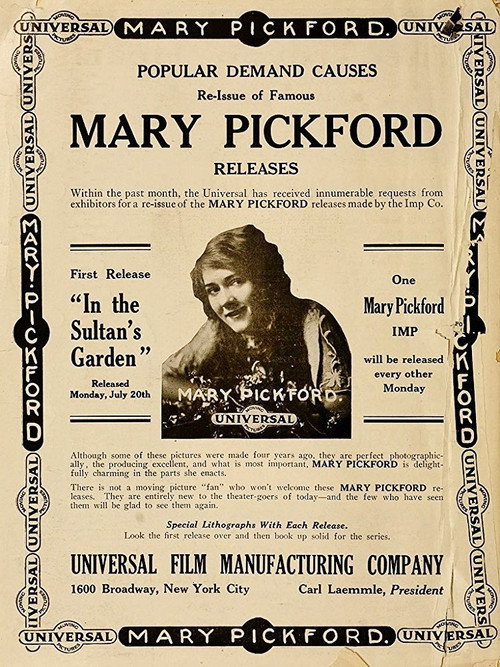 Movie poster for In the Sultan's Garden (1911)