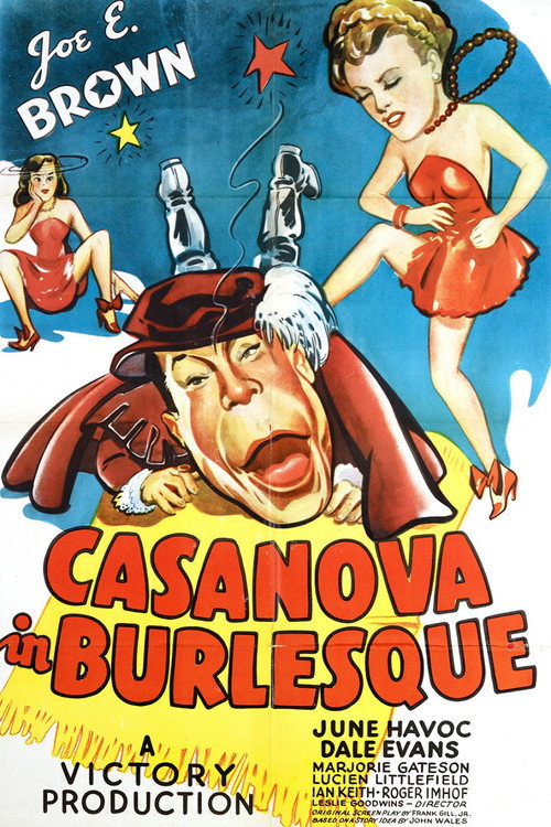 Movie poster for Casanova in Burlesque (1944)