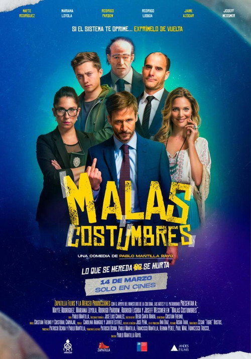 Movie poster for Malas Costumbres (2024)