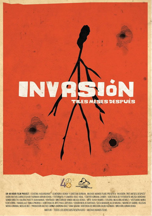 Movie poster for Invasion, three months after. (2018)