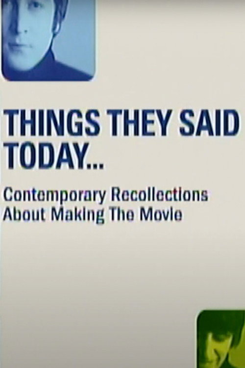 Movie poster for Things They Said Today (2002)