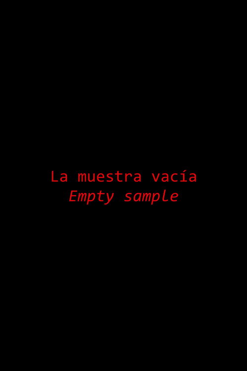 Movie poster for La muestra vacía (2019)