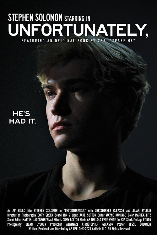 Movie poster for Unfortunately, (2024)