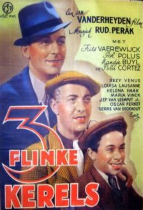 Movie poster for Drie flinke kerels (1938)