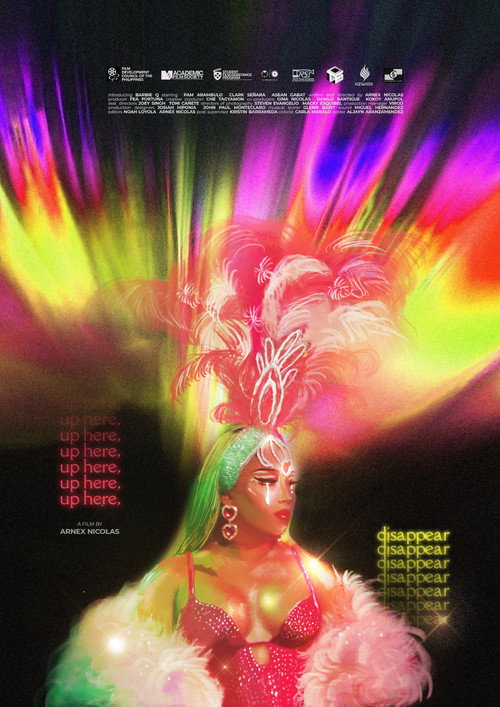 Movie poster for up here, disappear (2025)