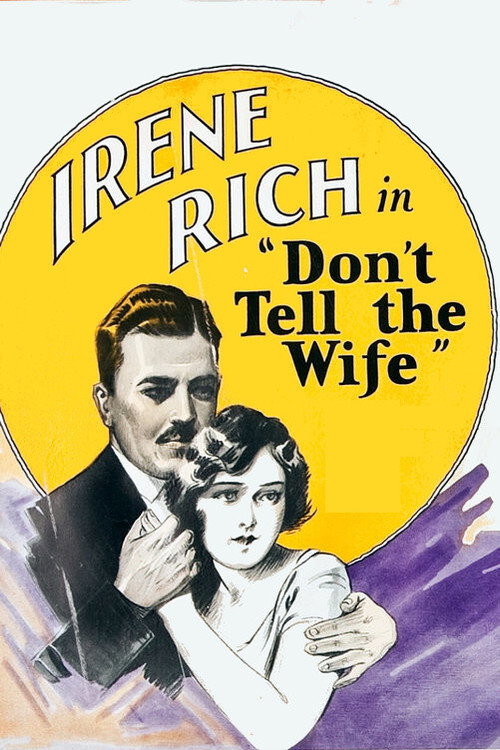 Movie poster for Don't Tell the Wife (1927)