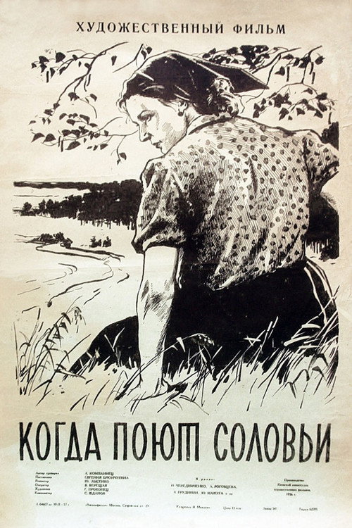 Movie poster for When Nightingales Sing (1957)