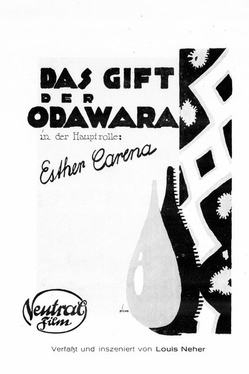 Movie poster for Das Gift der Odawara (1918)
