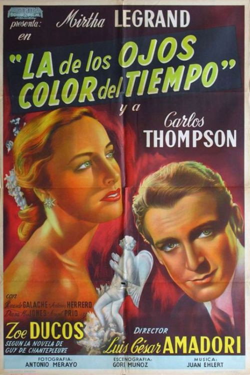 Movie poster for The one with eyes the color of time (1952)