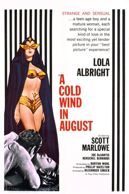 Movie poster for A Cold Wind in August (1961)