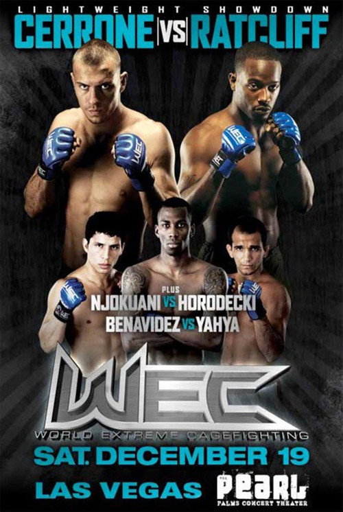 Movie poster for WEC 45: Cerrone vs. Ratcliff (2009)