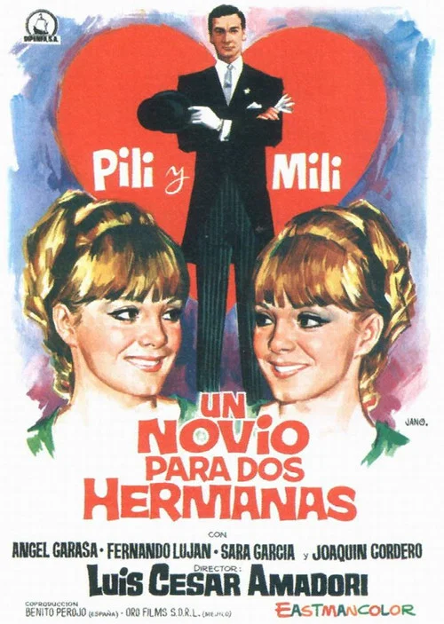 Movie poster for Un novio para dos hermanas (1967)