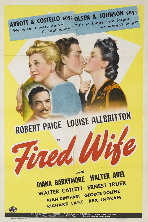 Movie poster for Fired Wife (1943)