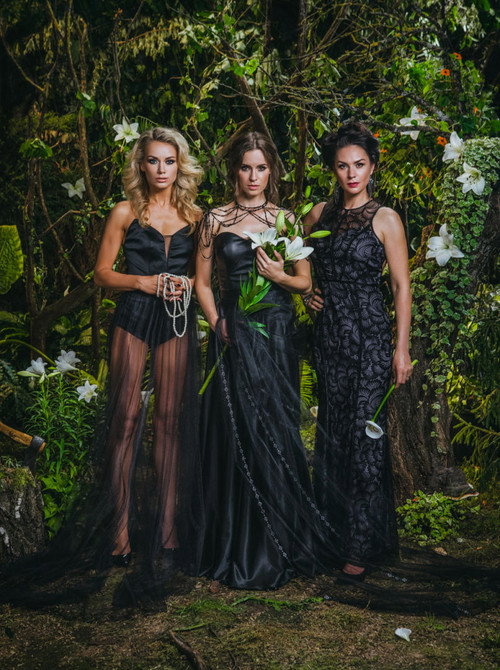 Juodosios našlės poster