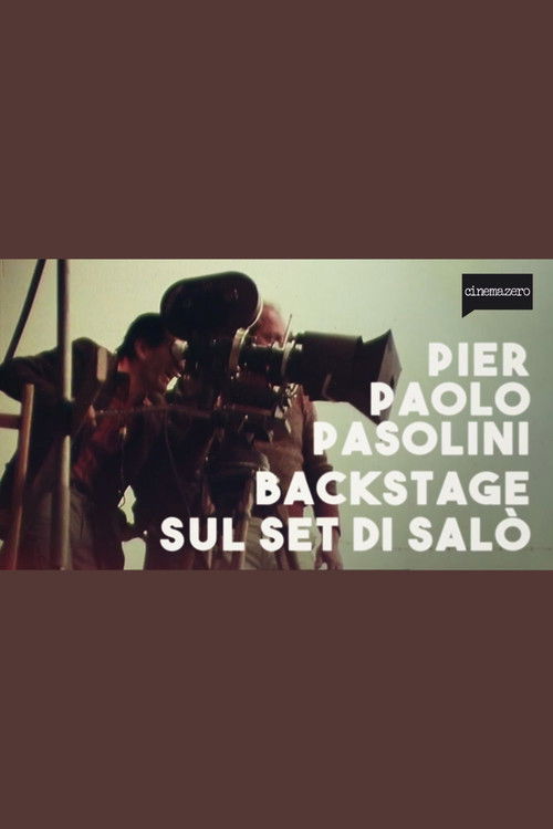 Movie poster for Backstage on the Set of Salò, or the 120 Days of Sodom (1975)