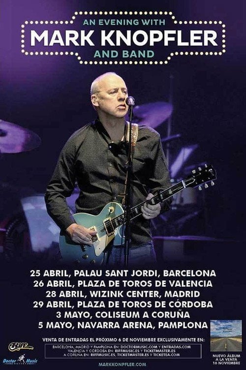 Movie poster for Mark Knopfler - Live in Valencia 2019 (2019)