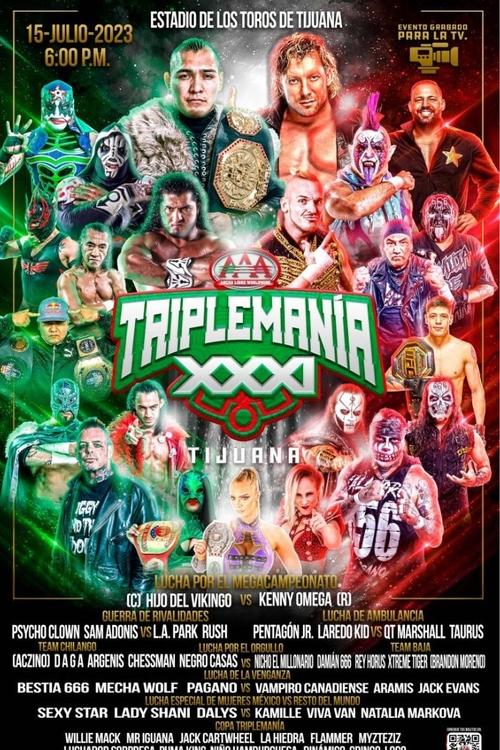 Movie poster for AAA Triplemania XXXI: Tijuana (2023)