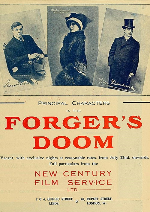 Movie poster for Forger's Doom (1912)