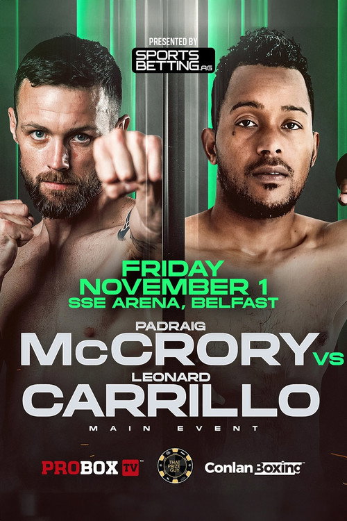 Movie poster for Padraig McCrory vs. Leonard Carrillo (2024)