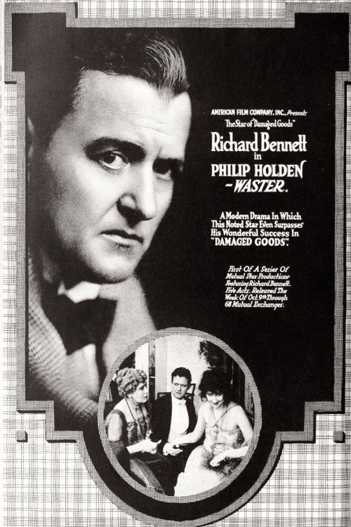 Movie poster for Philip Holden - Waster (1916)