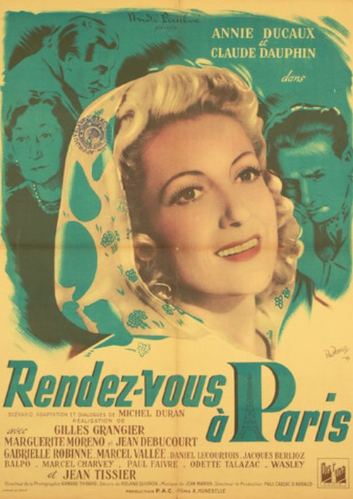 Movie poster for Rendezvous in Paris (1947)