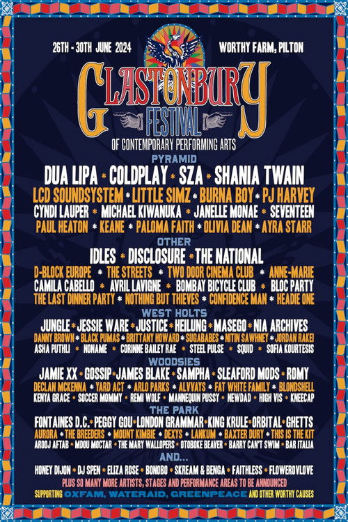 Glastonbury 2024 poster