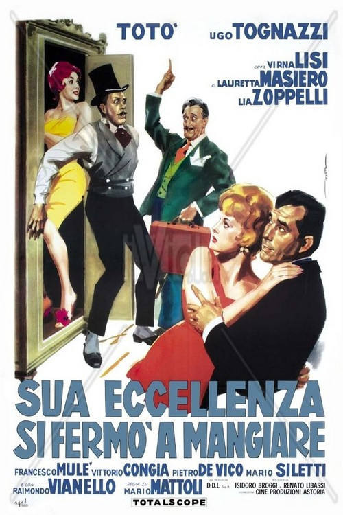 Movie poster for Sua Eccellenza si fermò a mangiare (1961)