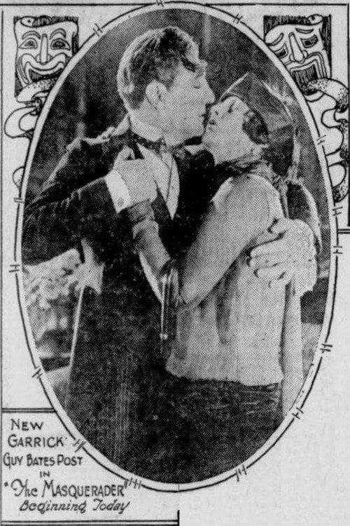 Movie poster for The Masquerader (1922)