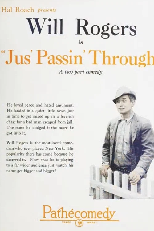 Movie poster for Jus' Passin' Through (1923)