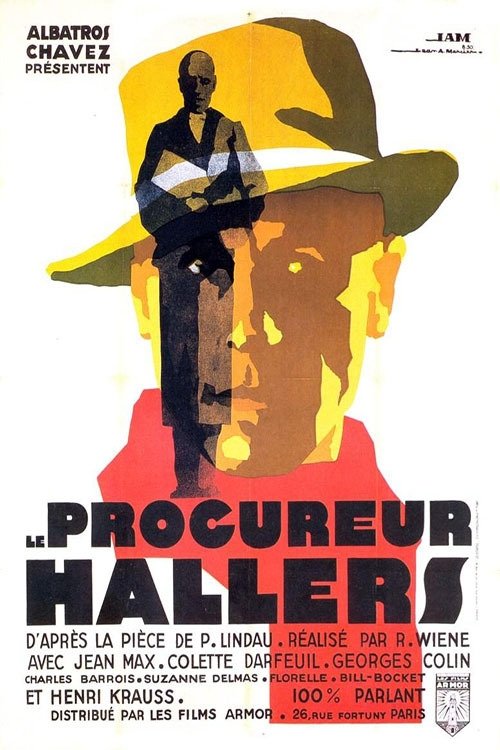 Movie poster for The Prosecutor Hallers (1930)