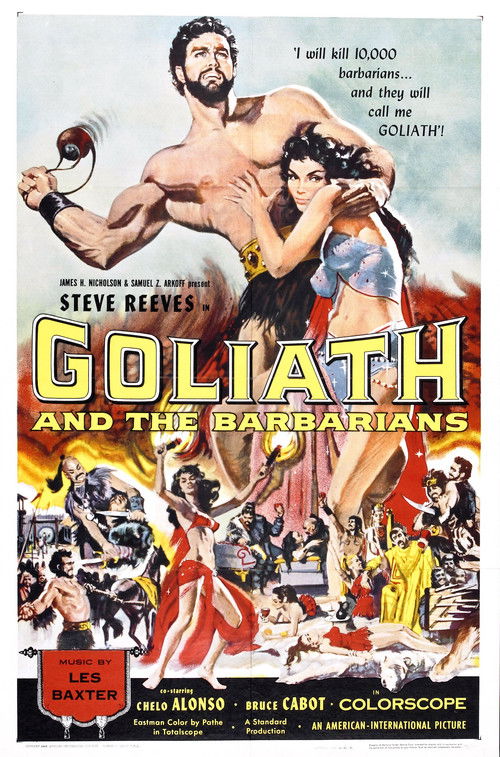 Movie poster for Goliath and the Barbarians (1959)