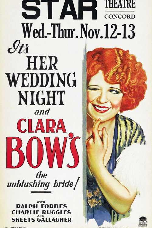 Movie poster for Her Wedding Night (1930)