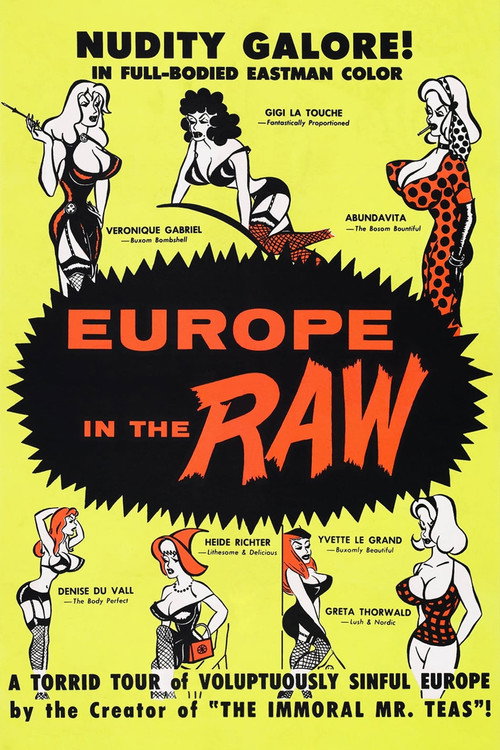 Movie poster for Europe in the Raw (1963)