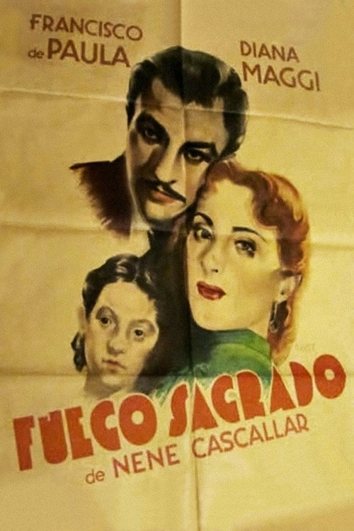 Movie poster for Fuego sagrado (1950)