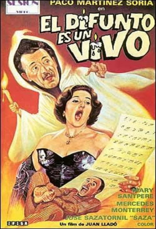 Movie poster for El difunto es un vivo (1956)