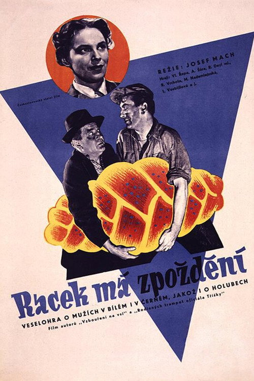 Movie poster for Racek Is Late (1950)