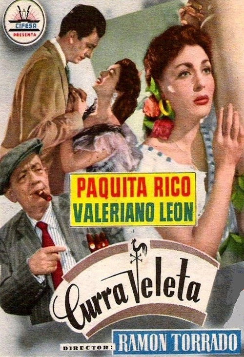 Movie poster for Curra Veleta (1956)