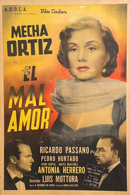 Movie poster for El mal amor (1955)