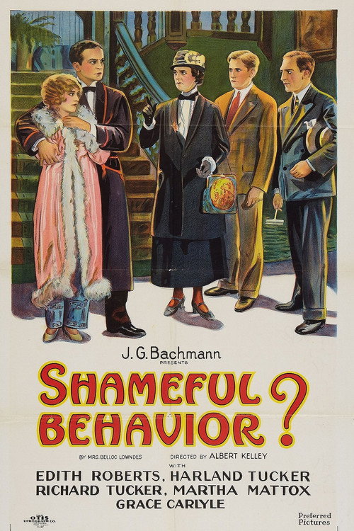 Movie poster for Shameful Behavior? (1926)