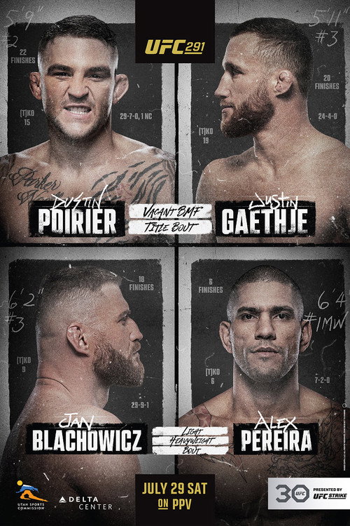Movie poster for UFC 291: Poirier vs. Gaethje 2 (2023)