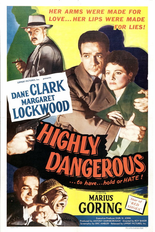 Movie poster for Highly Dangerous (1950)