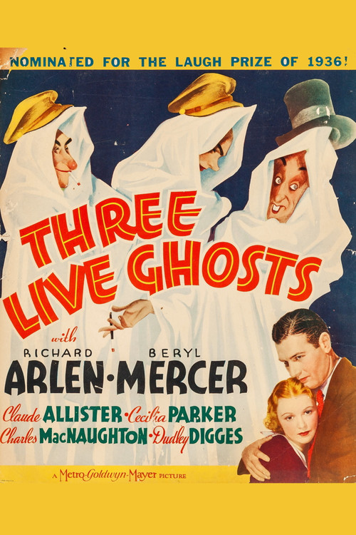 Movie poster for Three Live Ghosts (1936)