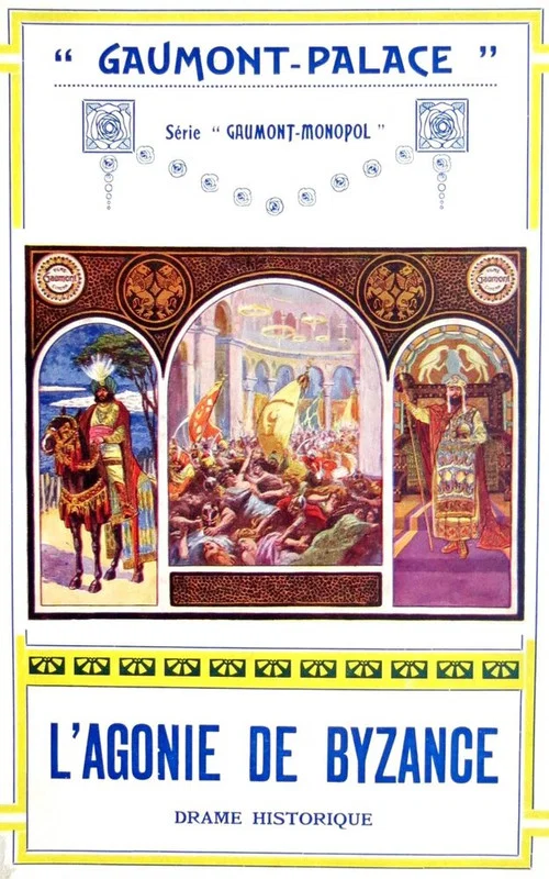 Movie poster for The Agony of Byzantium (1913)